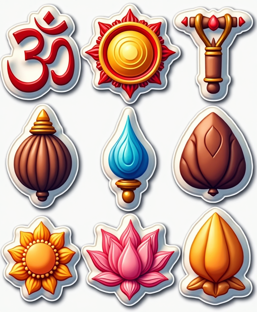 Indian Mythology - Sticker Sheet v22